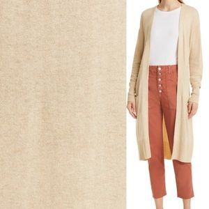 Veronica Beard Cream Long Cardigan
